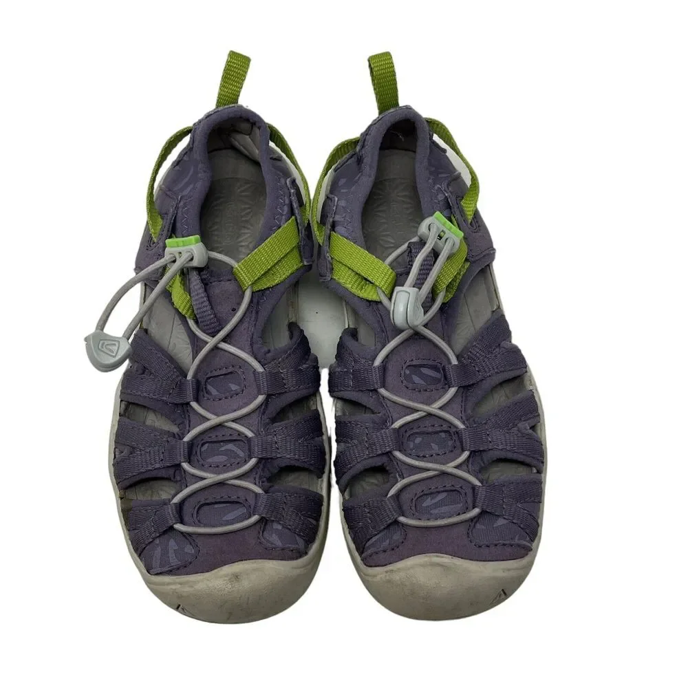 KEEN Newport Neo H2 Kids 1 Purple Green Sandals Water Play Hiking Shoes Boy Girl
